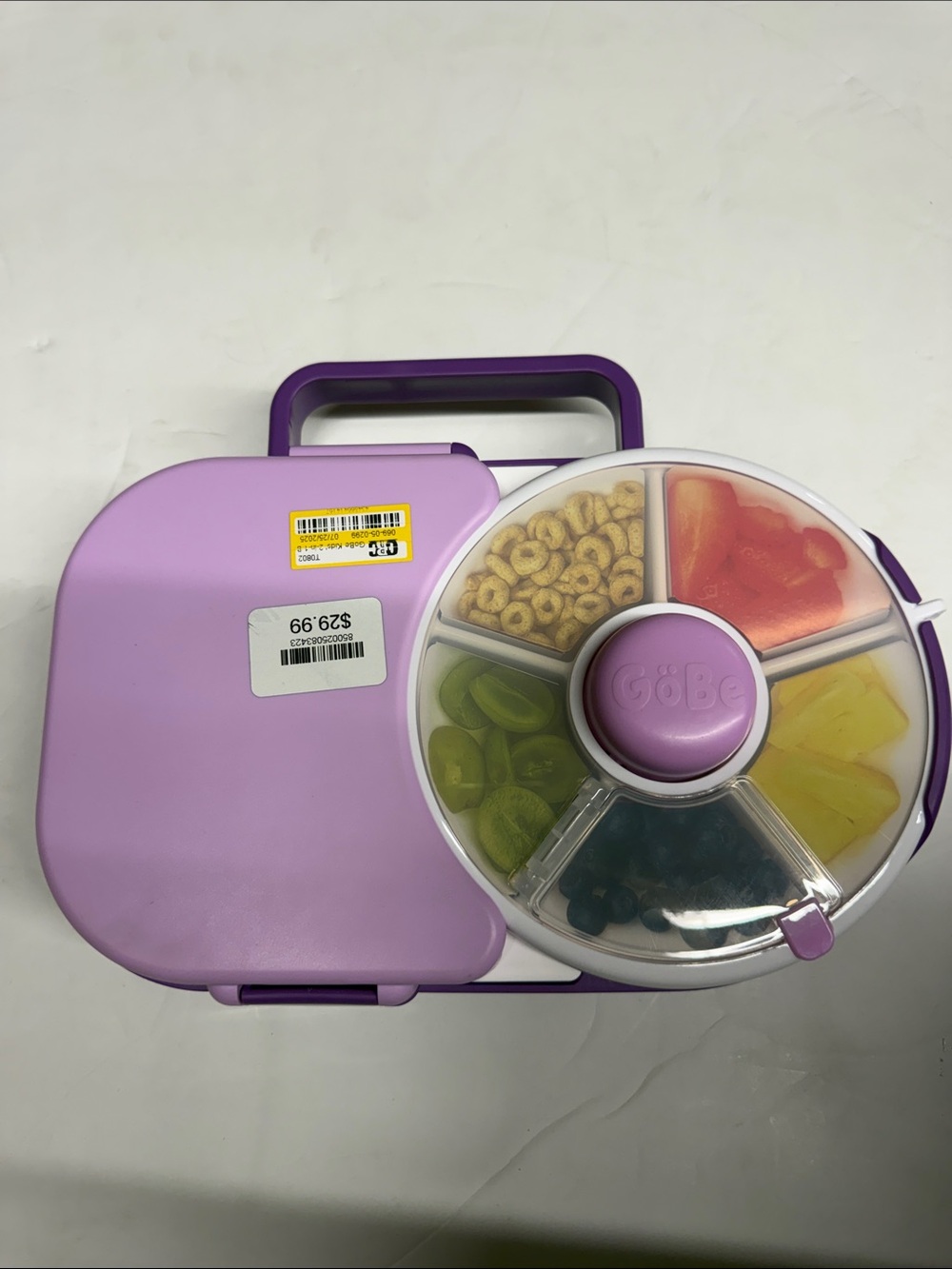 NEW GoBe Kids Lunchbox Snack Container 2 in 1